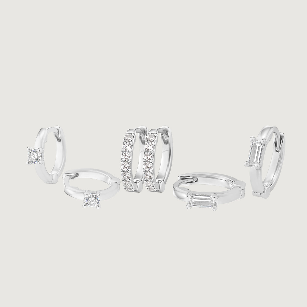 Buckley London earring set in silver tone and crystal