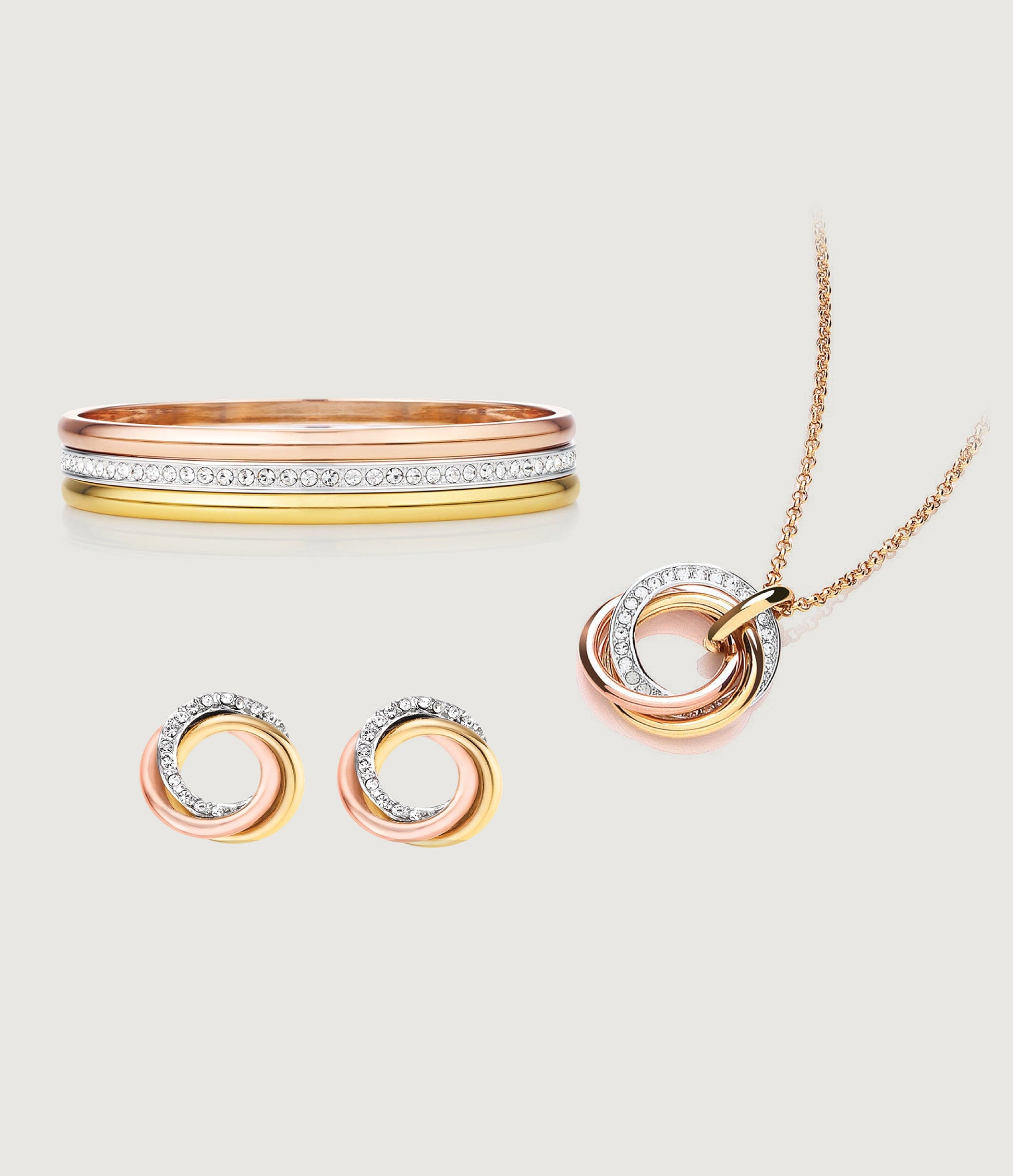 RUSSIAN SPARKLE EARRING AND PENDANT SET