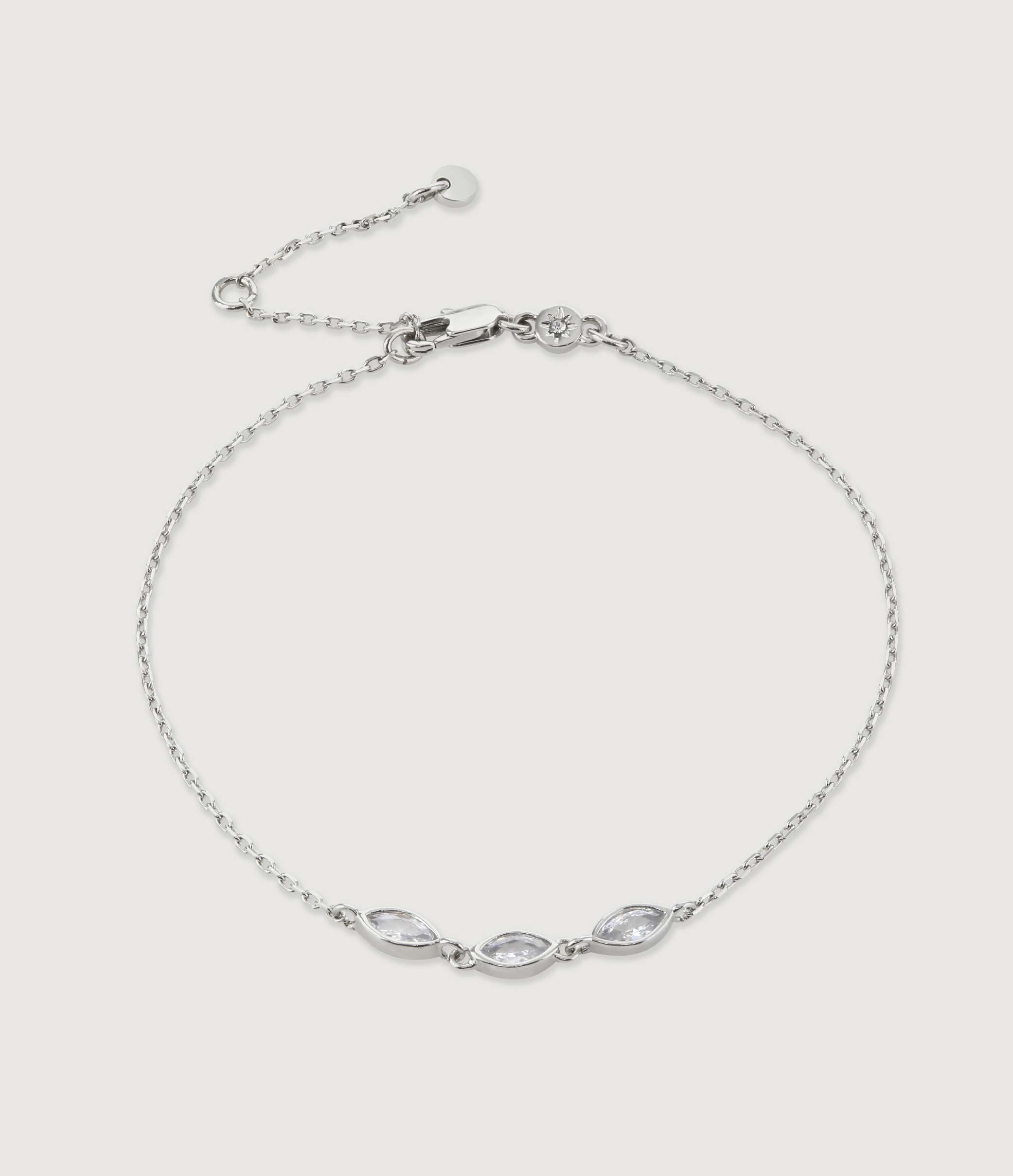 *SIAM MARQUISE CRYSTAL DAINTY BRACELET