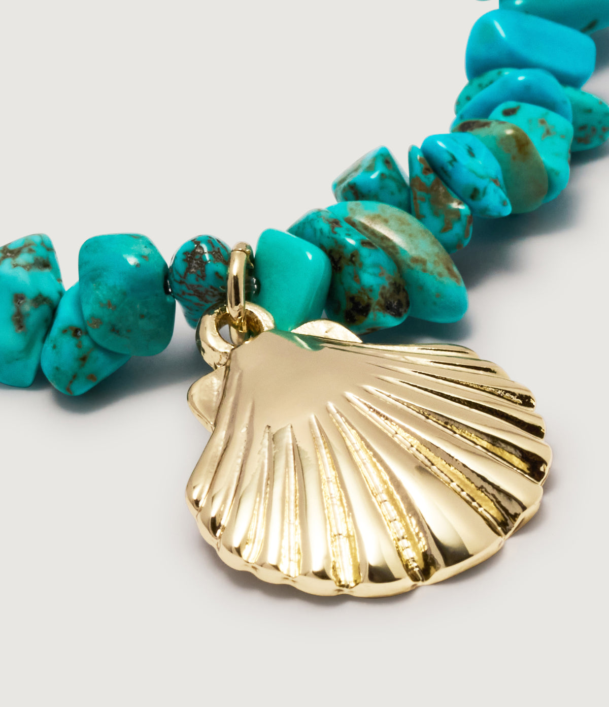 Turquoise Scallop Shell Bracelet