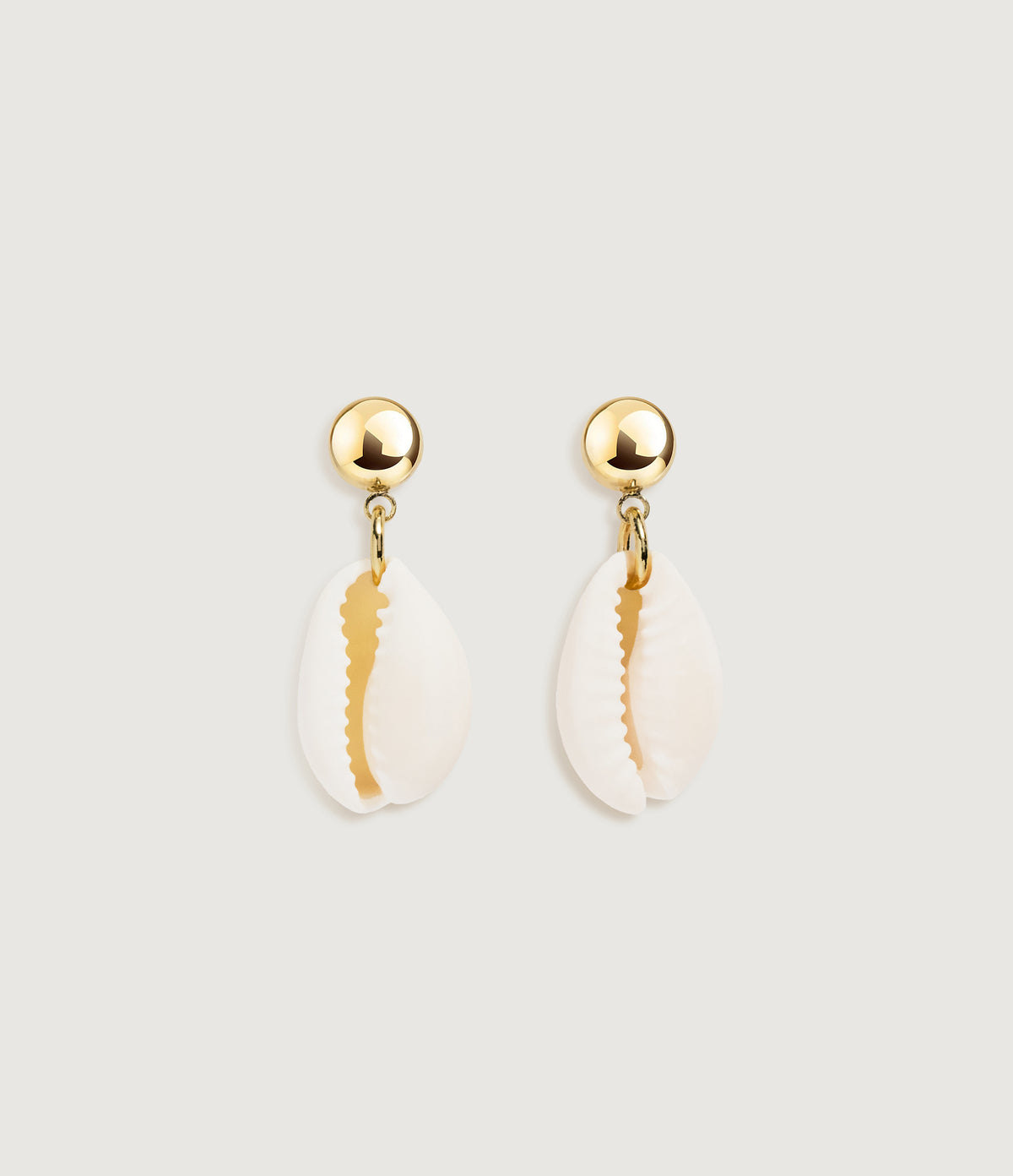 Cowrie Shell Stud Earrings