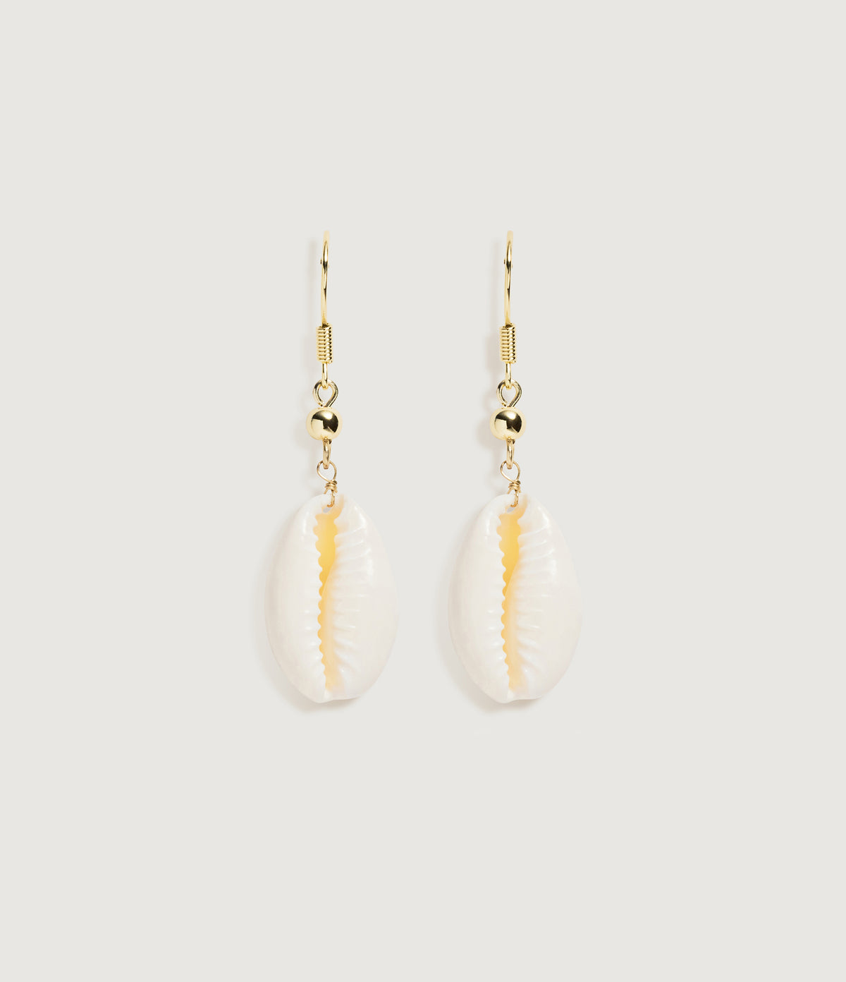 Cowrie Shell Drop Earrings