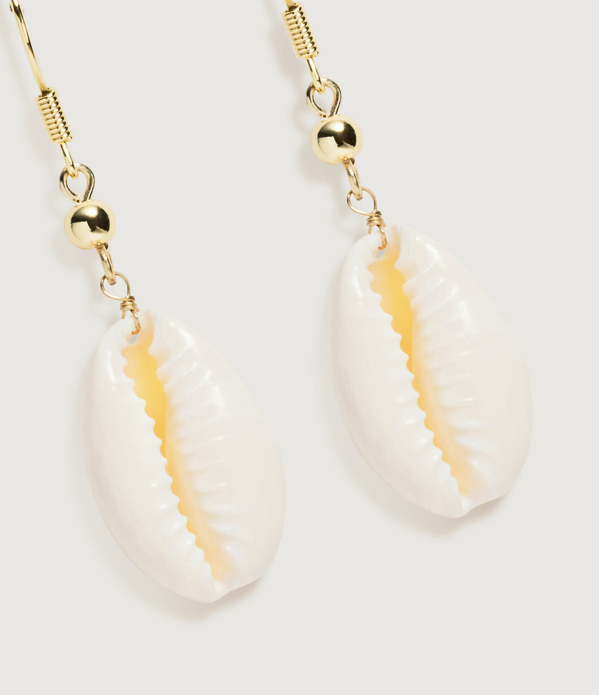 Cowrie Shell Drop Earrings