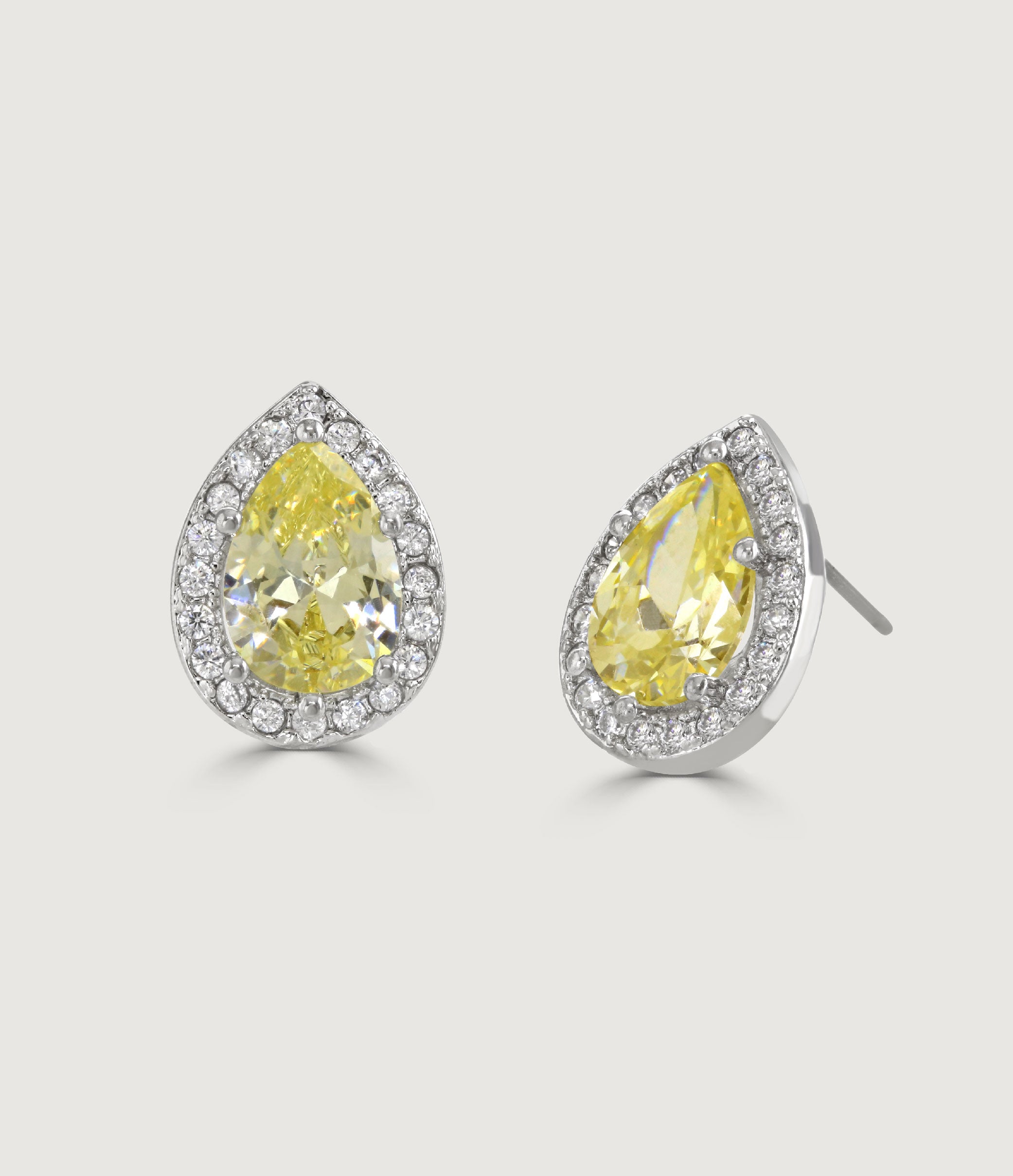 SPARKLE PEAR EARRINGS