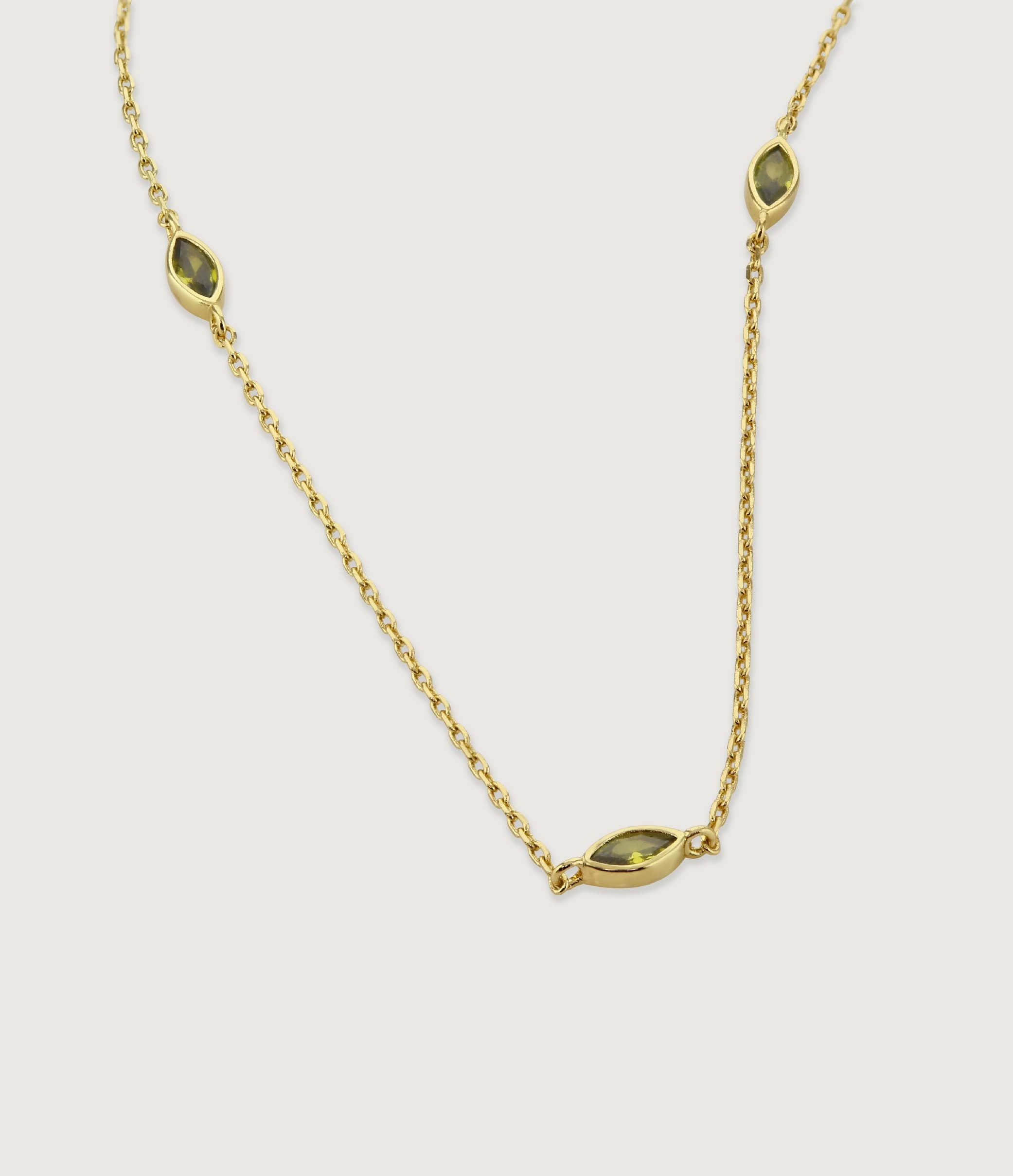 *SIAM MARQUISE CRYSTAL DAINTY NECKLACE