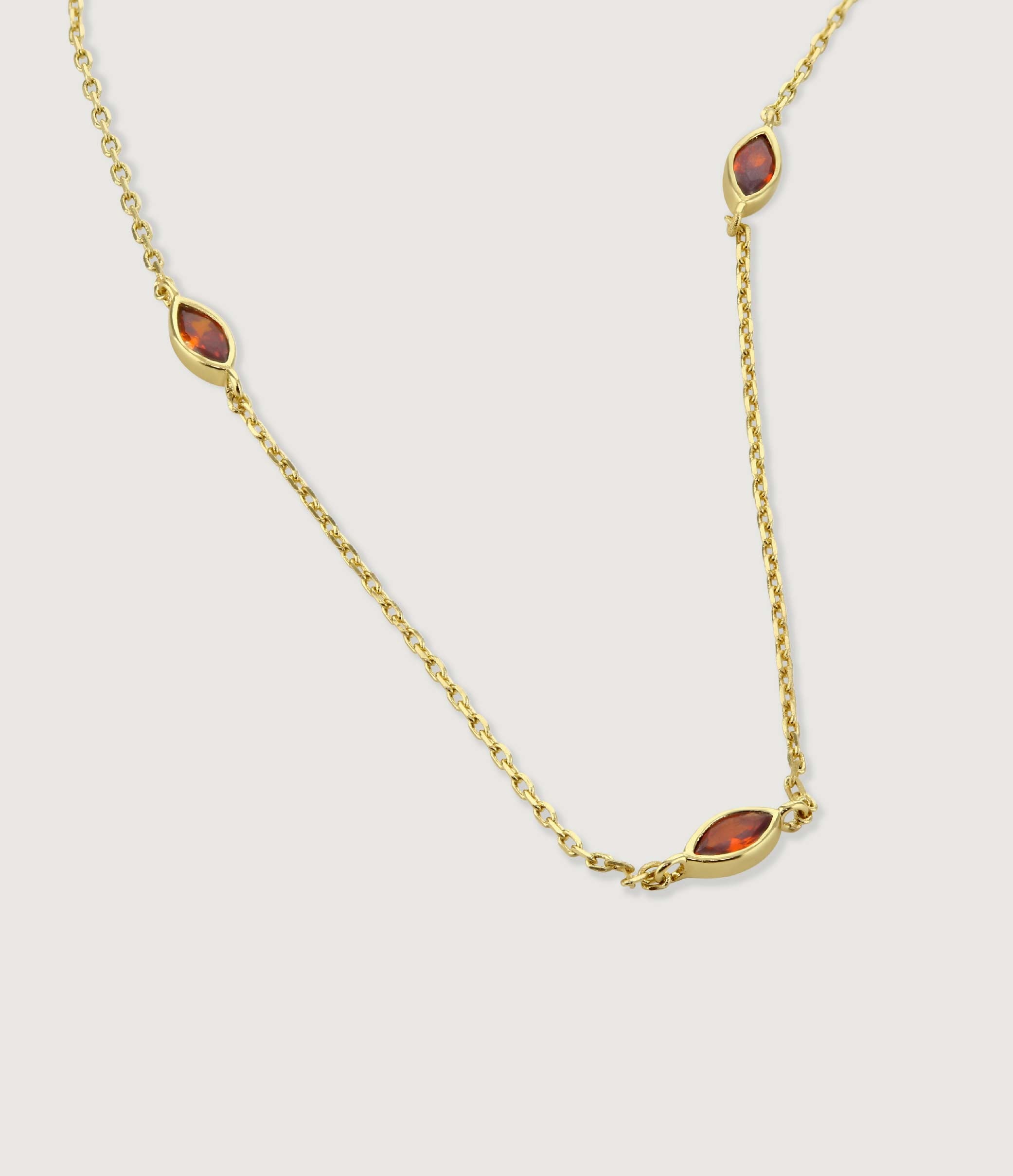 *SIAM MARQUISE CRYSTAL DAINTY NECKLACE