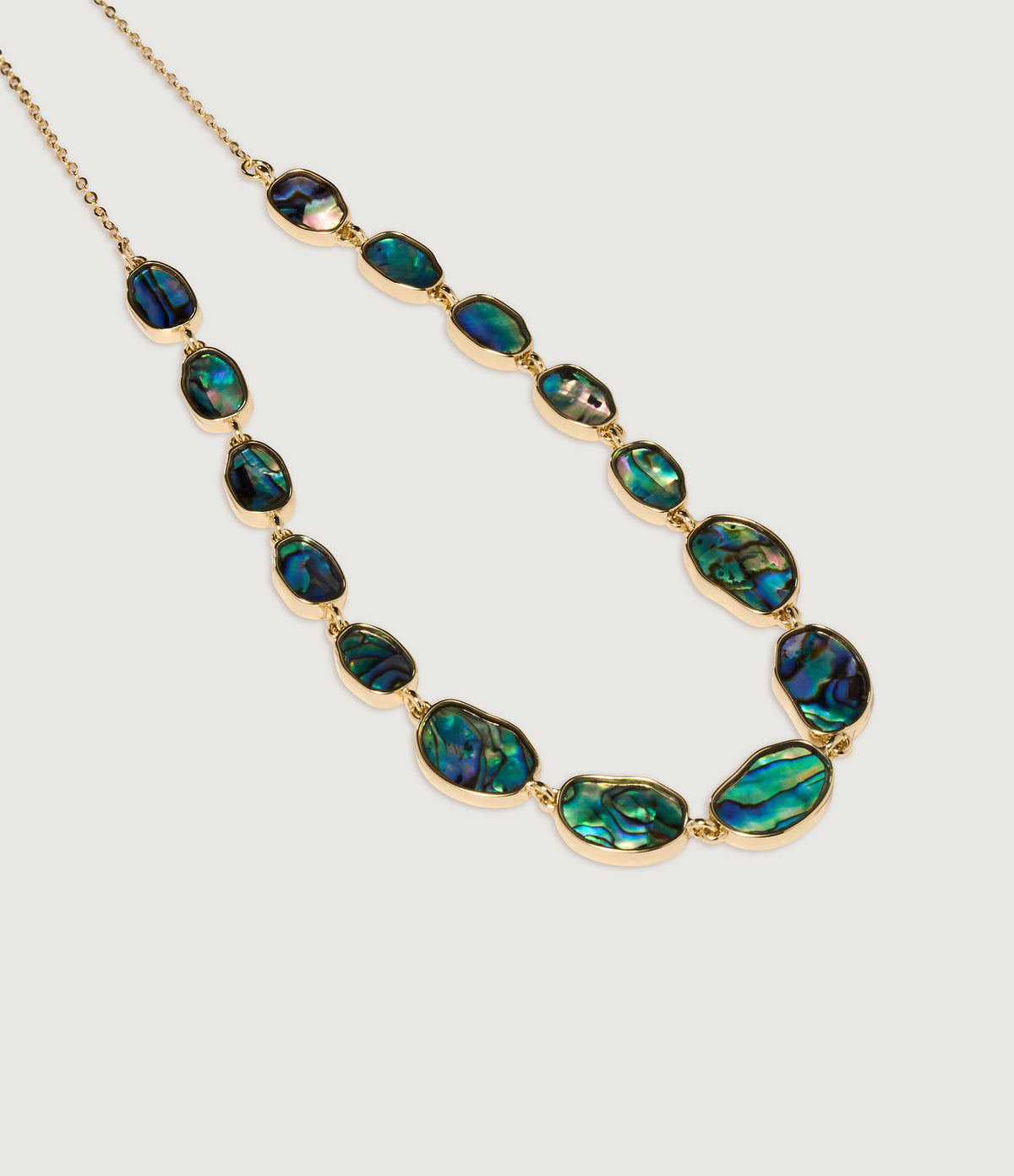Graduated Abalone Statement Necklace