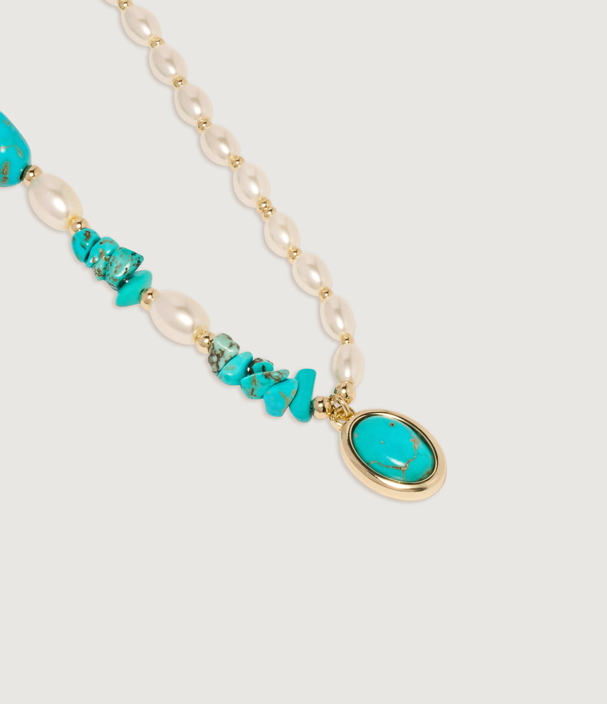 Lagoon Turquoise Teardrop Necklace