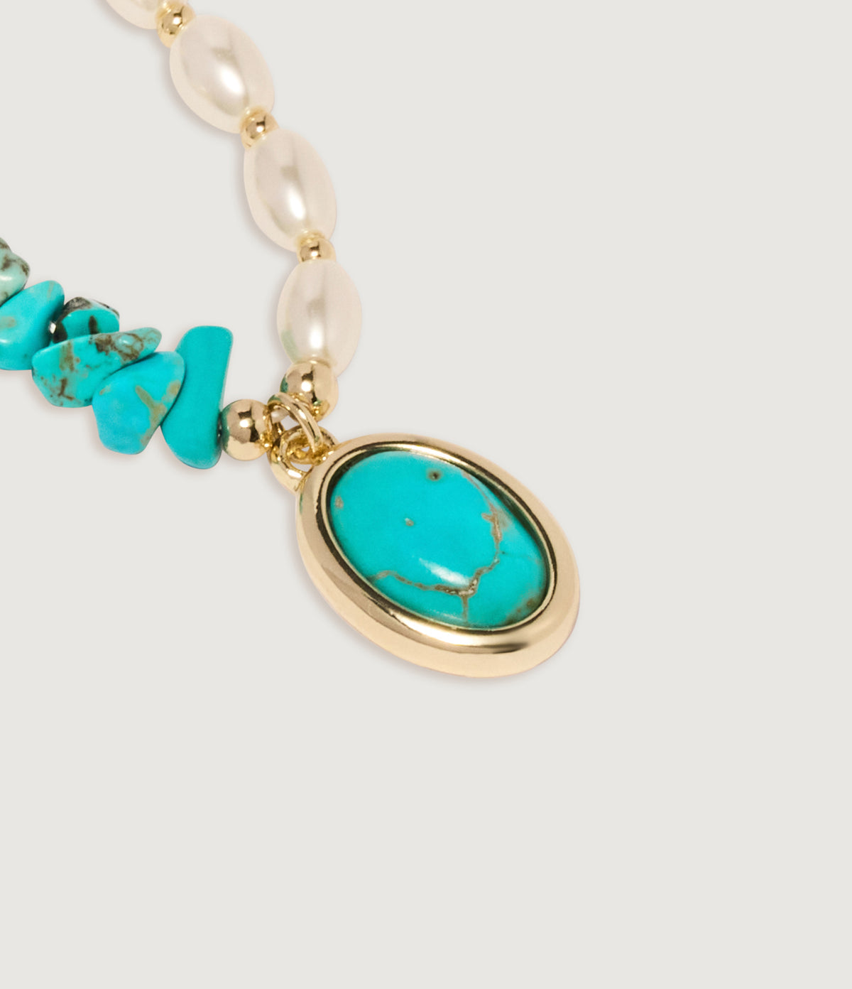 Lagoon Turquoise Teardrop Necklace