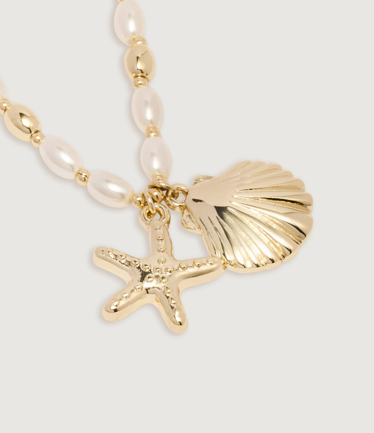 Pearl & Shell Charm Necklace