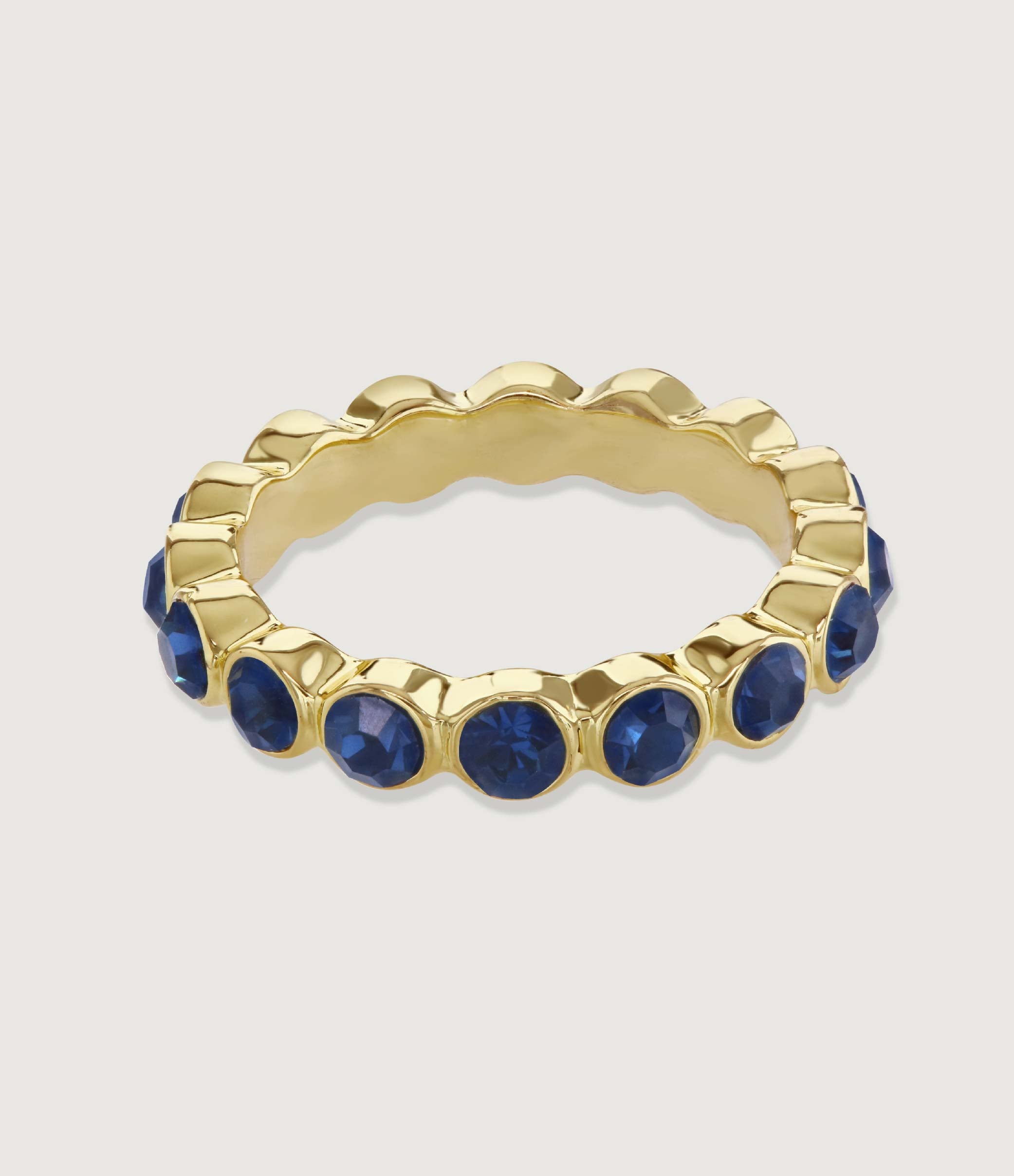 *GARNET ETERNITY RING