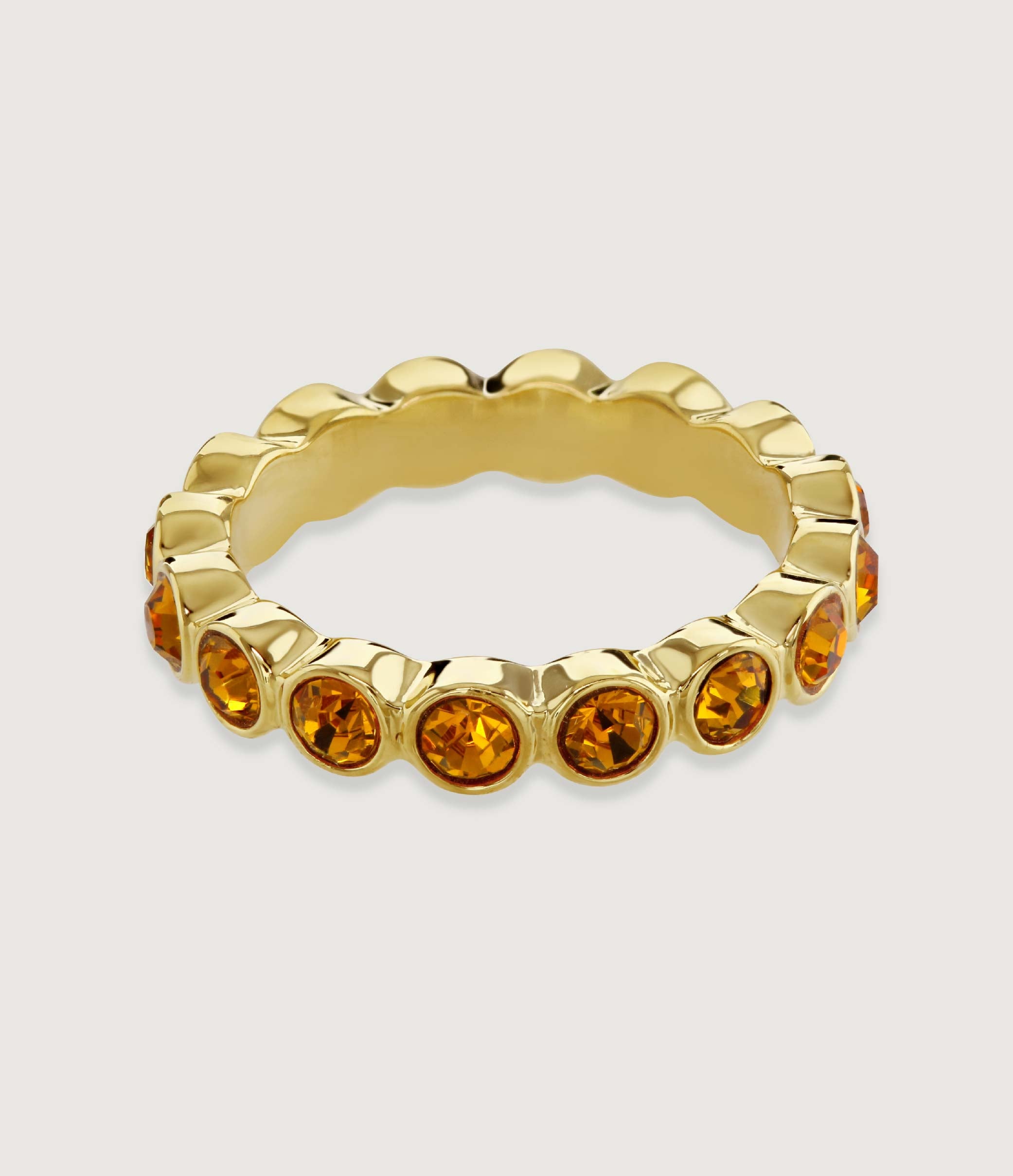 *GARNET ETERNITY RING