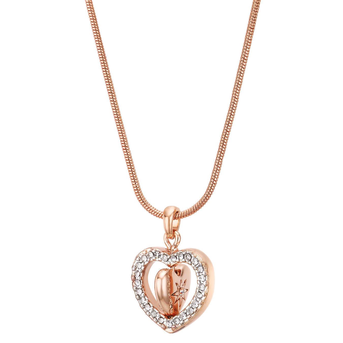 Heart pendant spinning