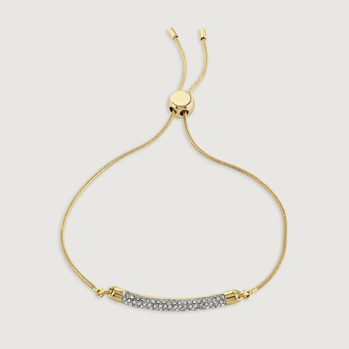 Pavé set gold tone bracelet from Buckley London
