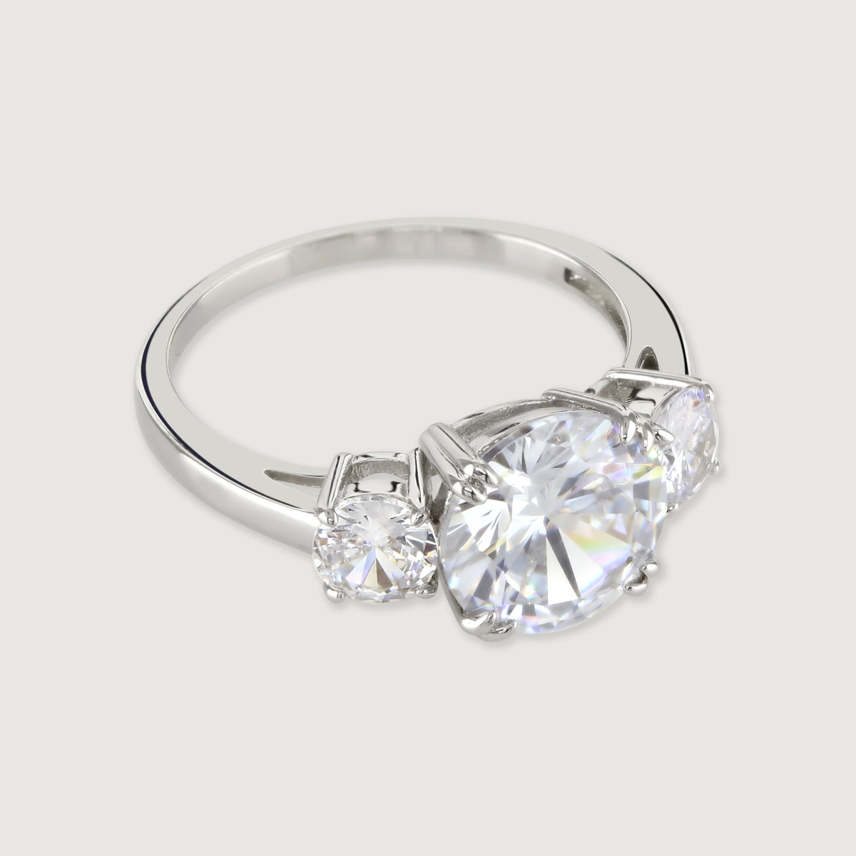 Clear Trilogy Ring from the Carat Collection by Buckley London