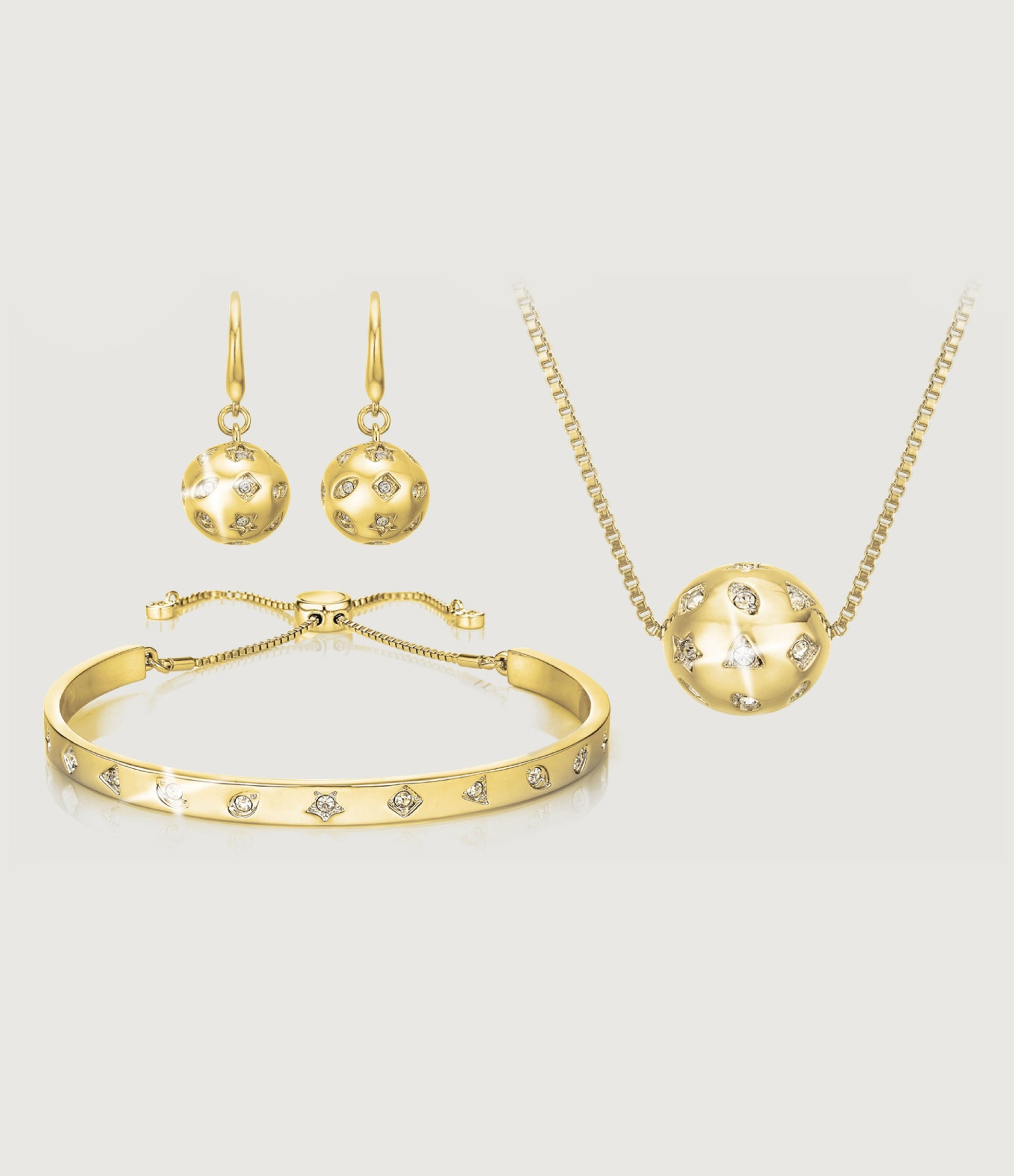 WINSLET PENDANT, EARRINGS & BANGLE SET