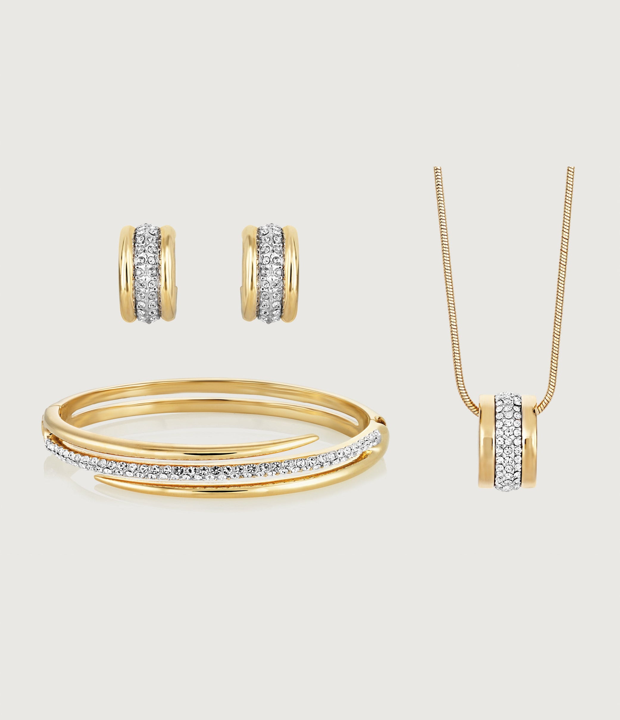 ASPIRE PENDANT, EARRING AND BANGLE SET