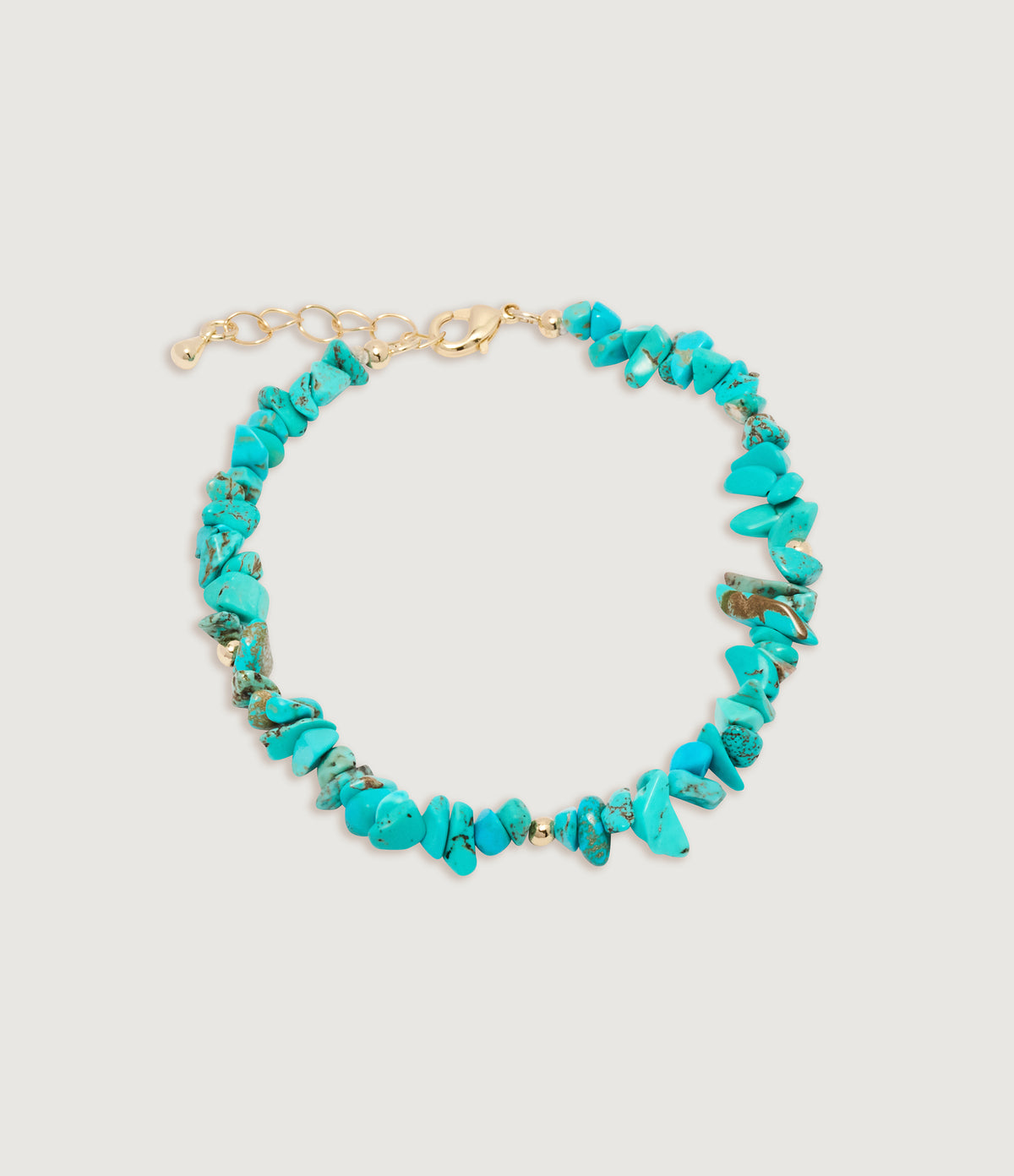 Turquoise Shell Charm Bracelet