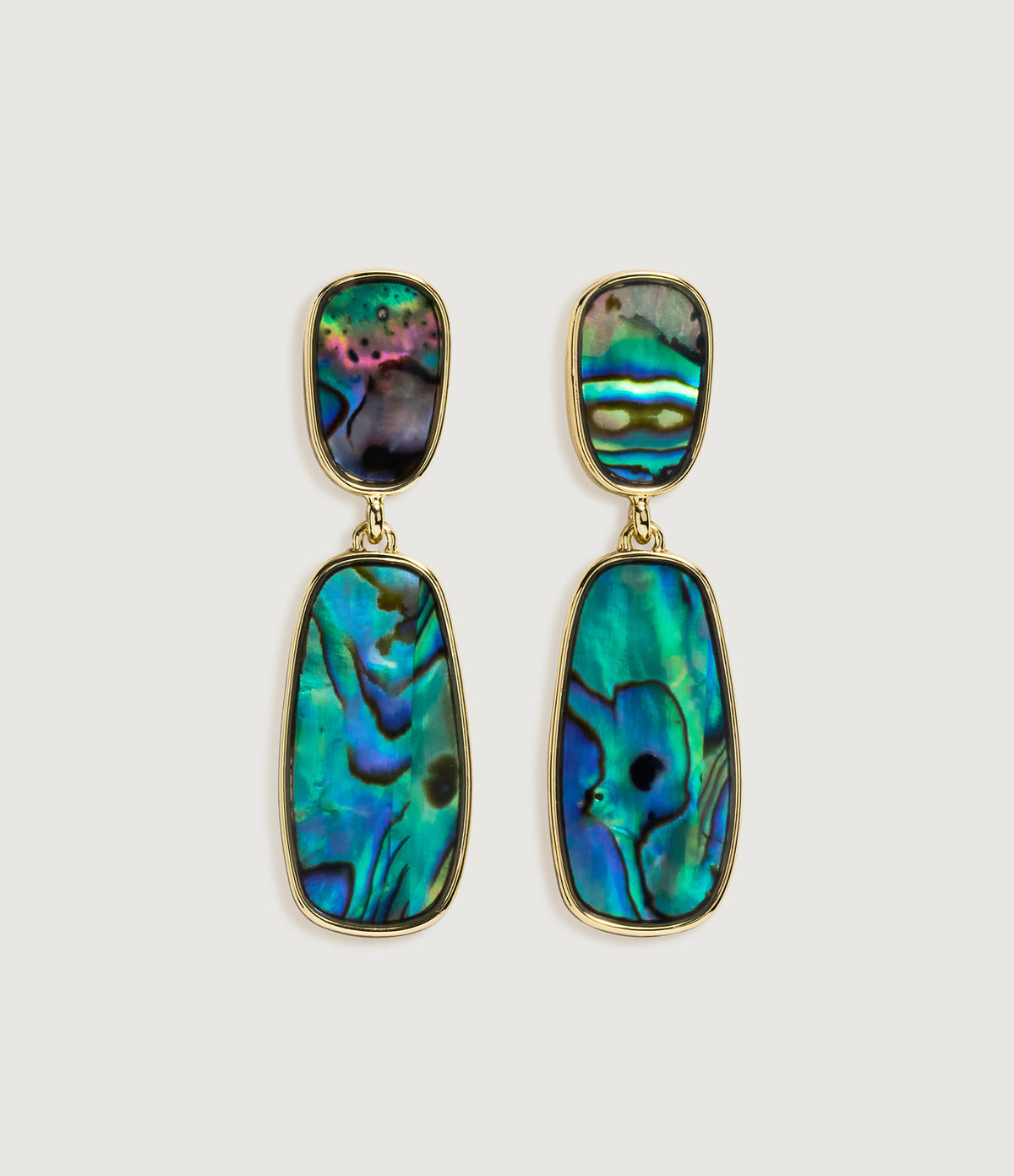 Abalone Mosaic Drop Earrings