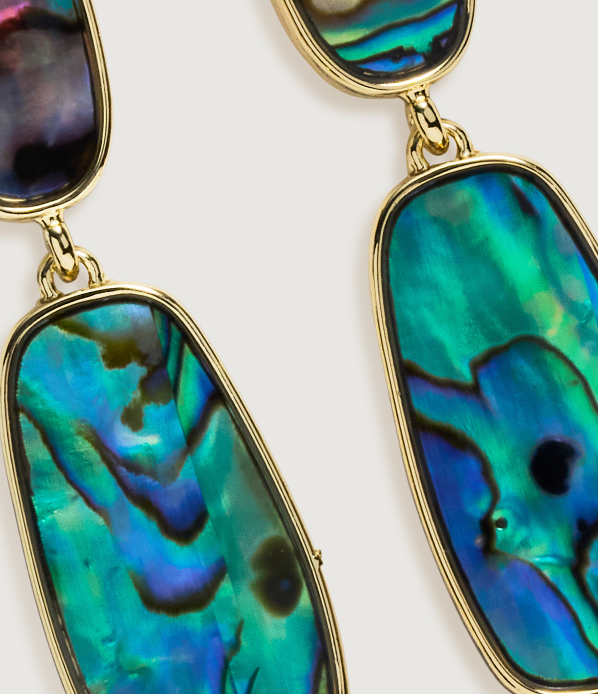 Abalone Mosaic Drop Earrings
