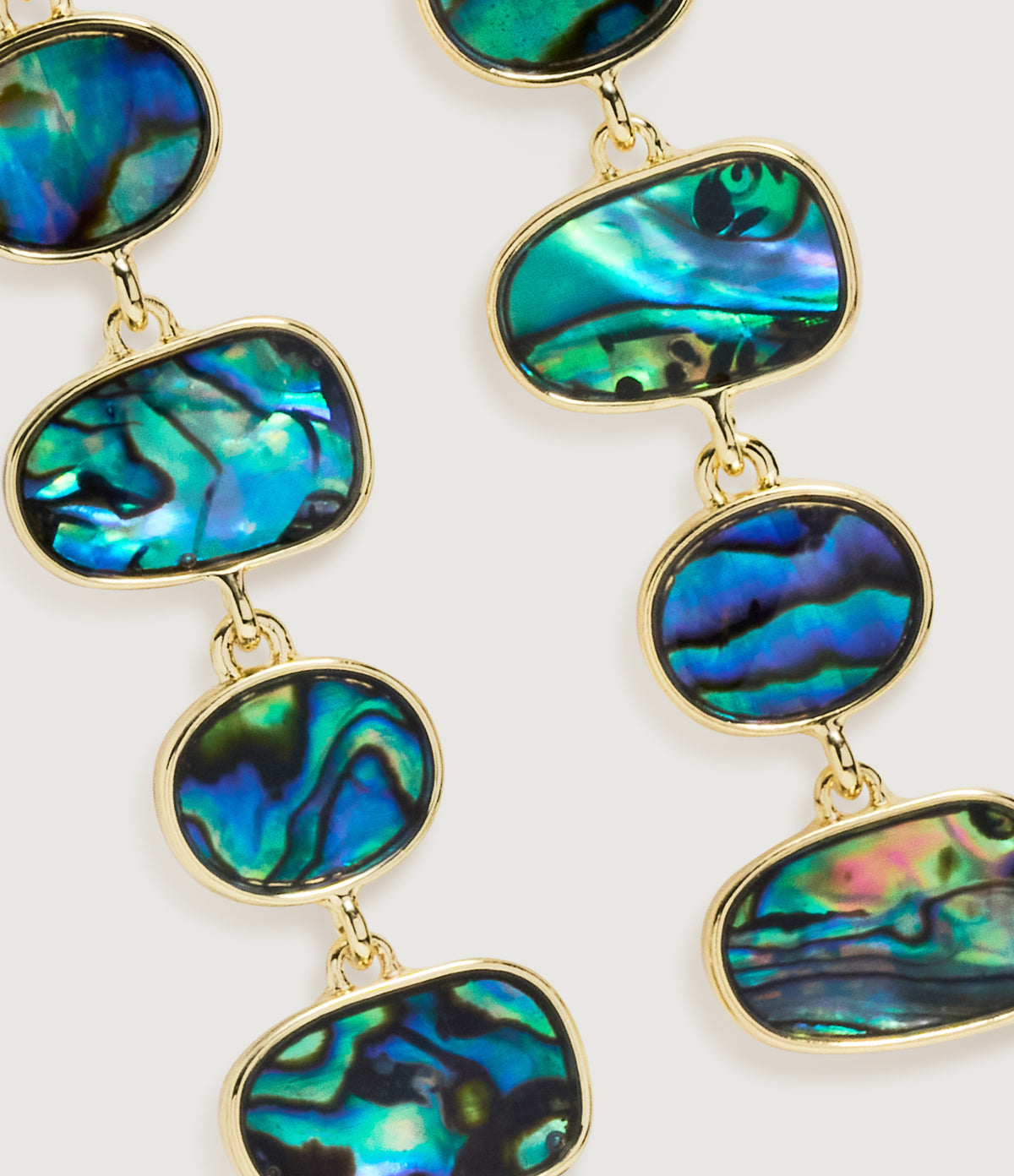 Abalone Cascade Drop Earrings