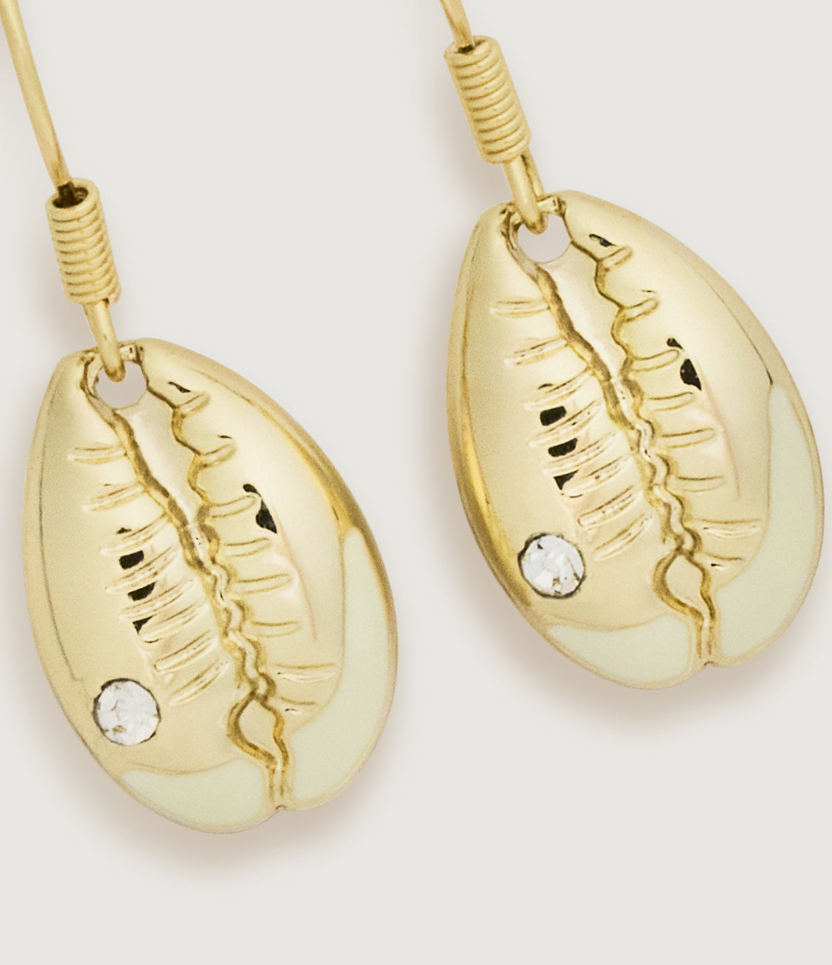 Cowrie Shell Hook Earrings