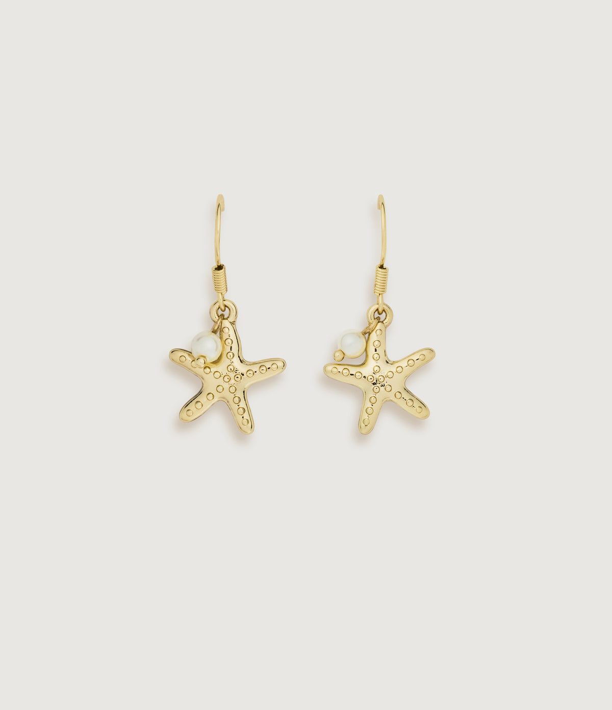 Pearl Starfish Drop Earrings