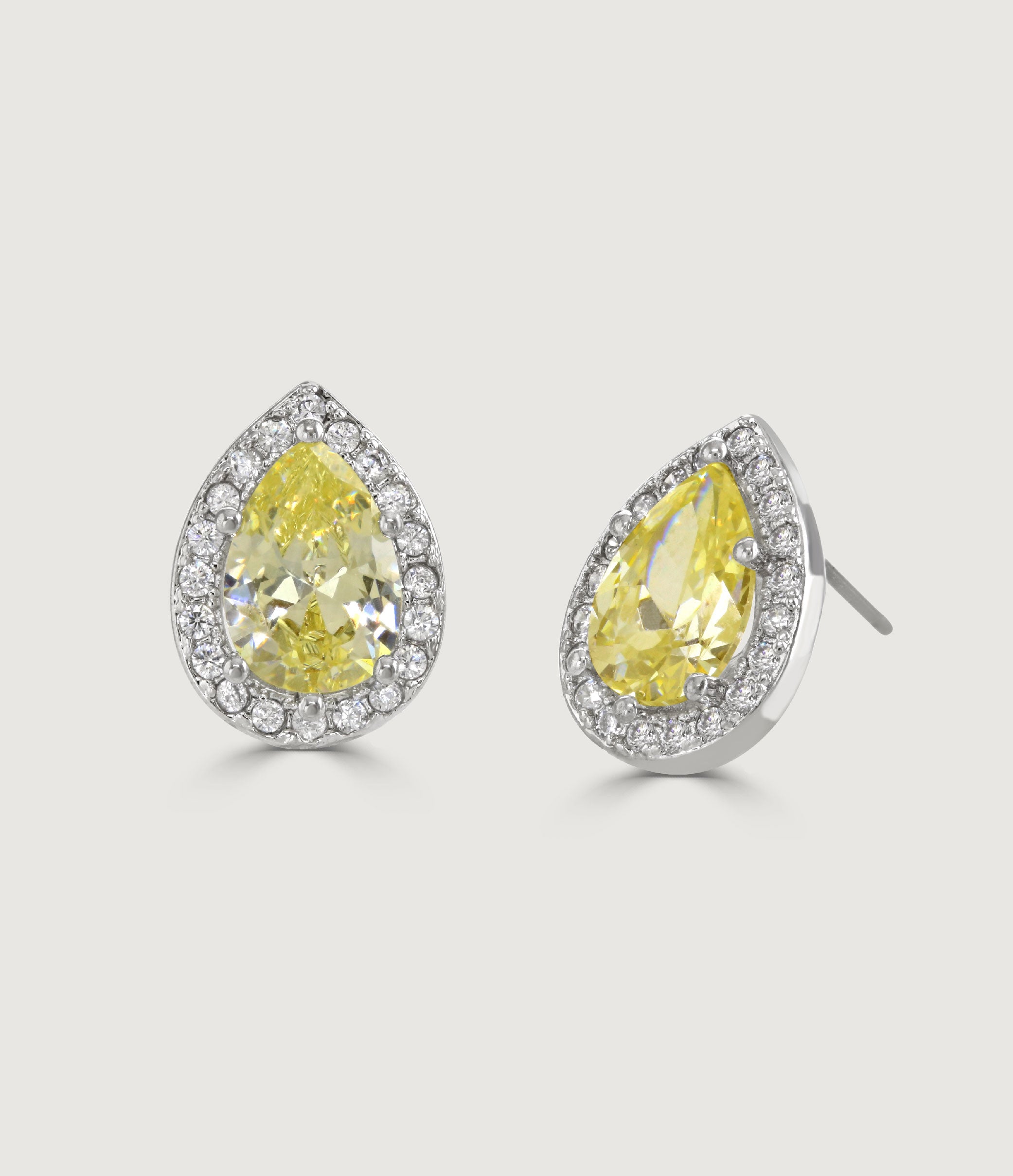 THE CARAT COLLECTION - CLEAR SPARKLE PEAR EARRINGS