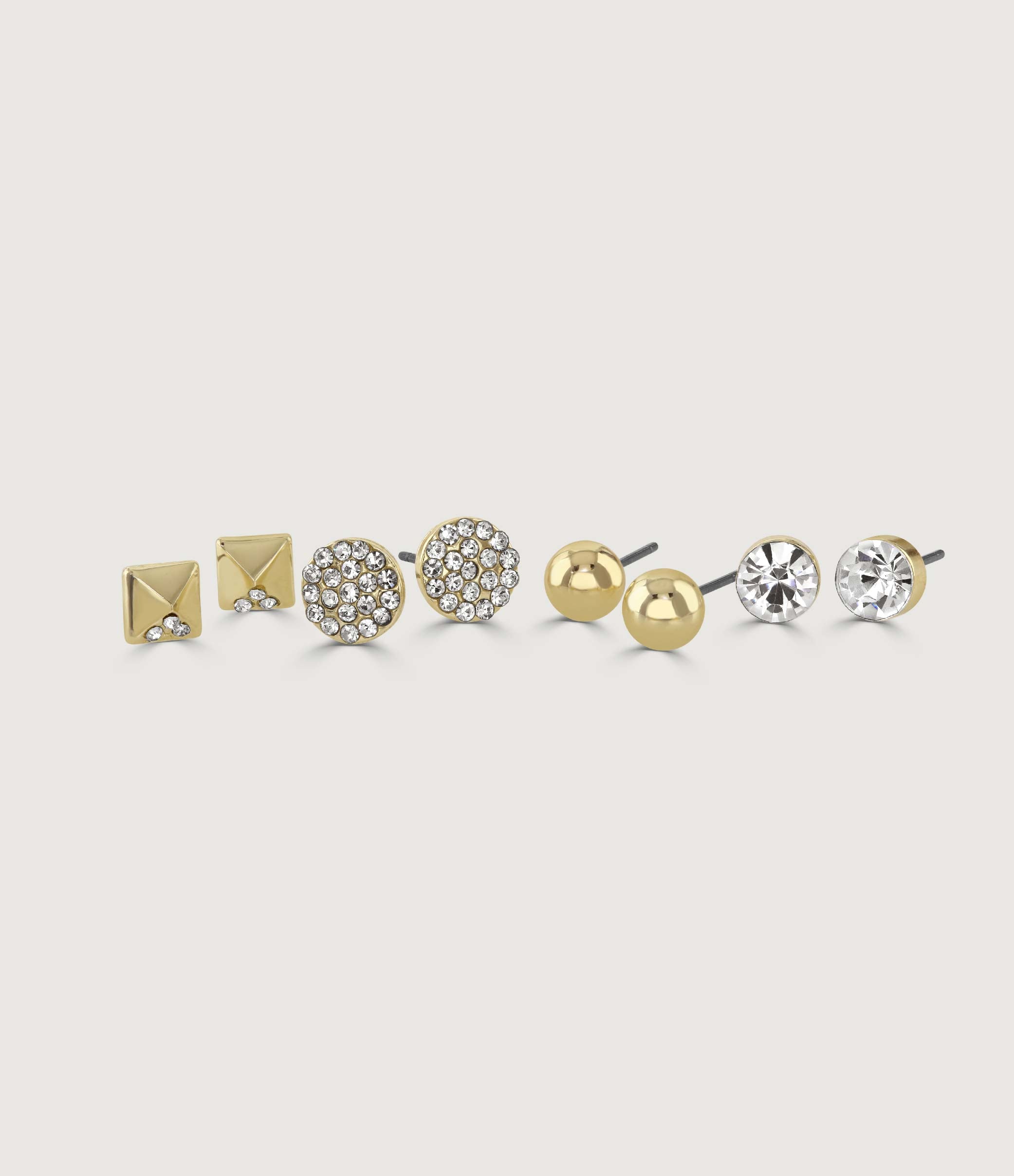 Gold Four Piece Earring Pack