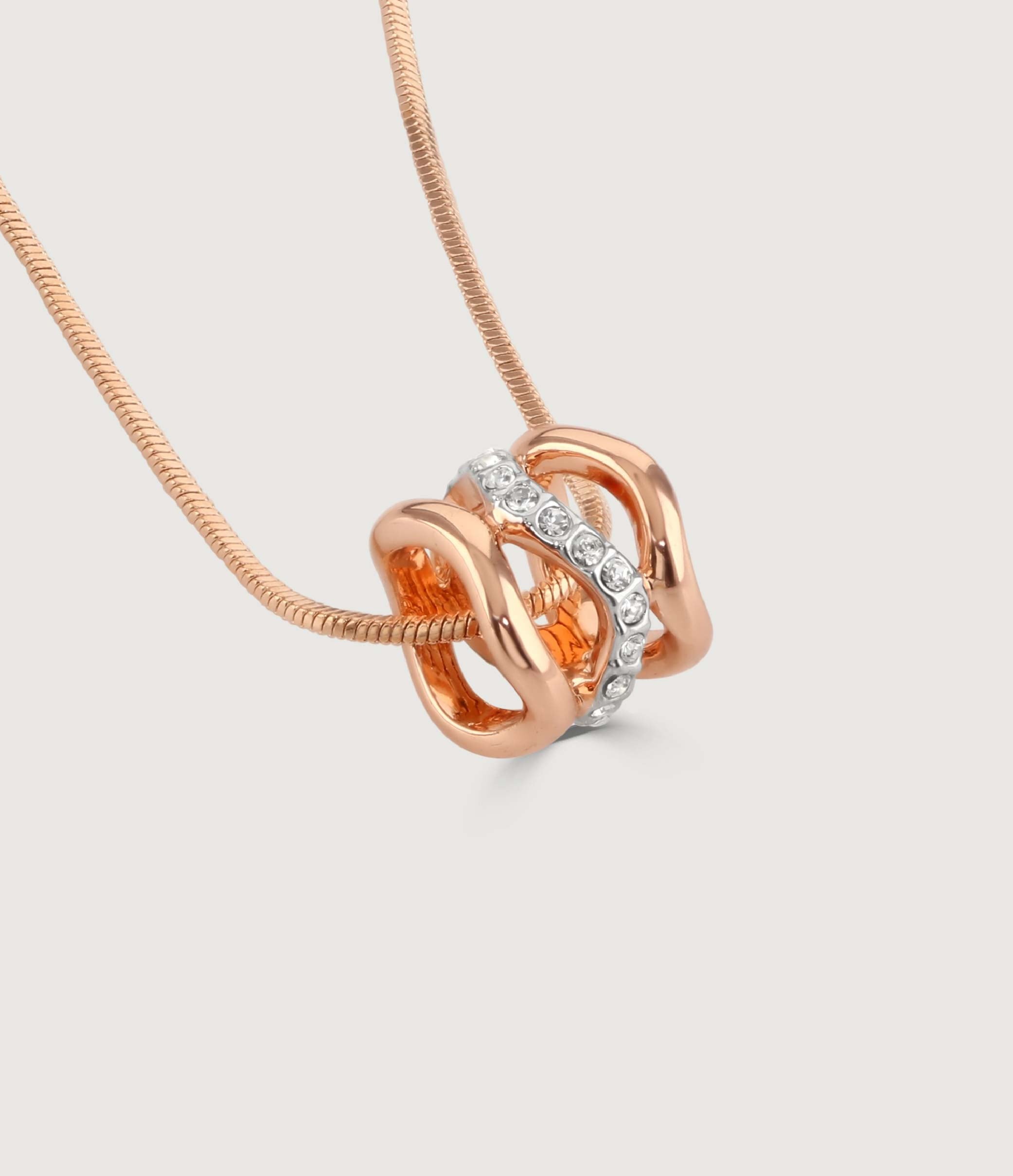 BAYSWATER BARREL PENDANT- TT ROSE GOLD