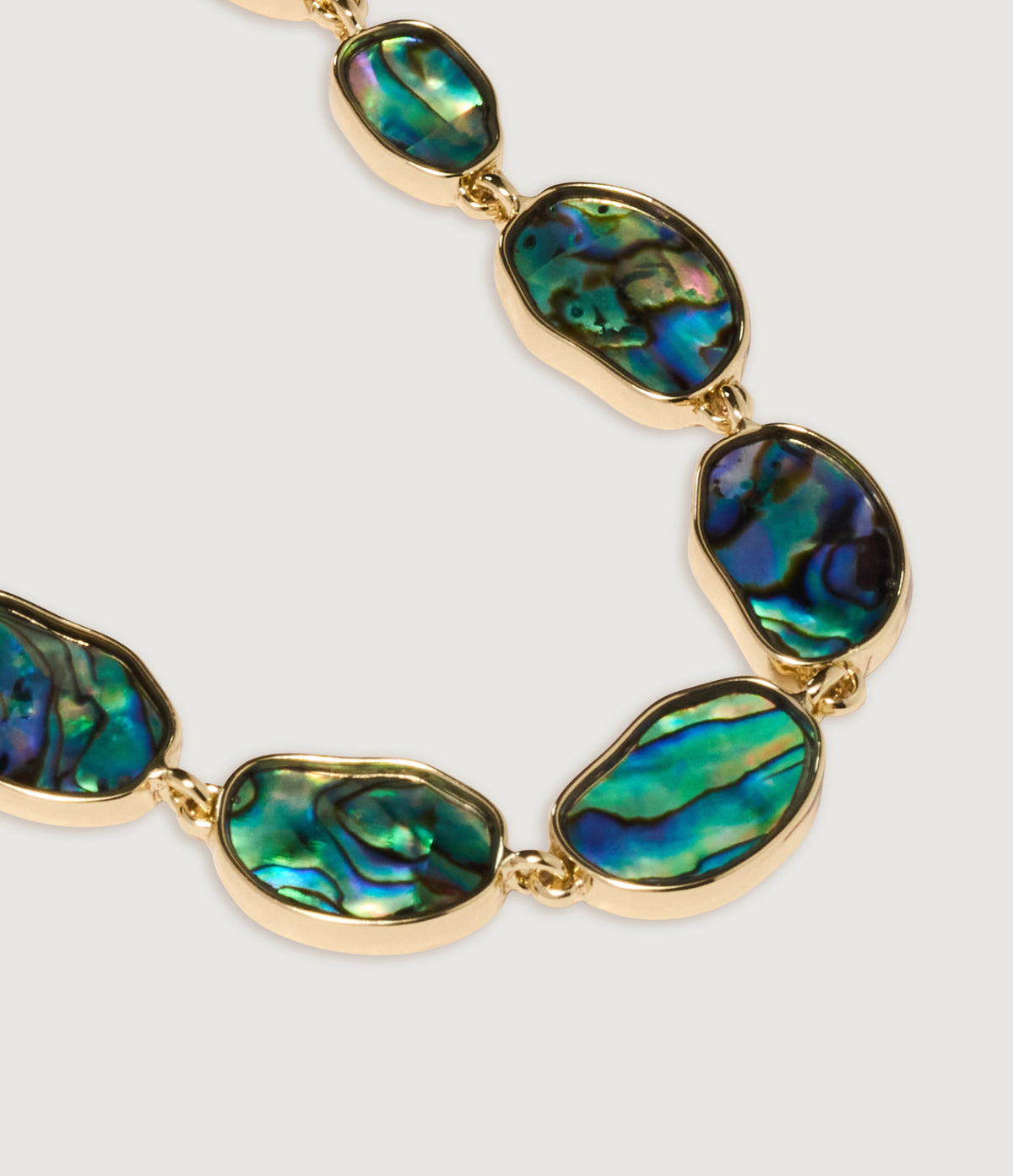 Graduated Abalone Statement Necklace