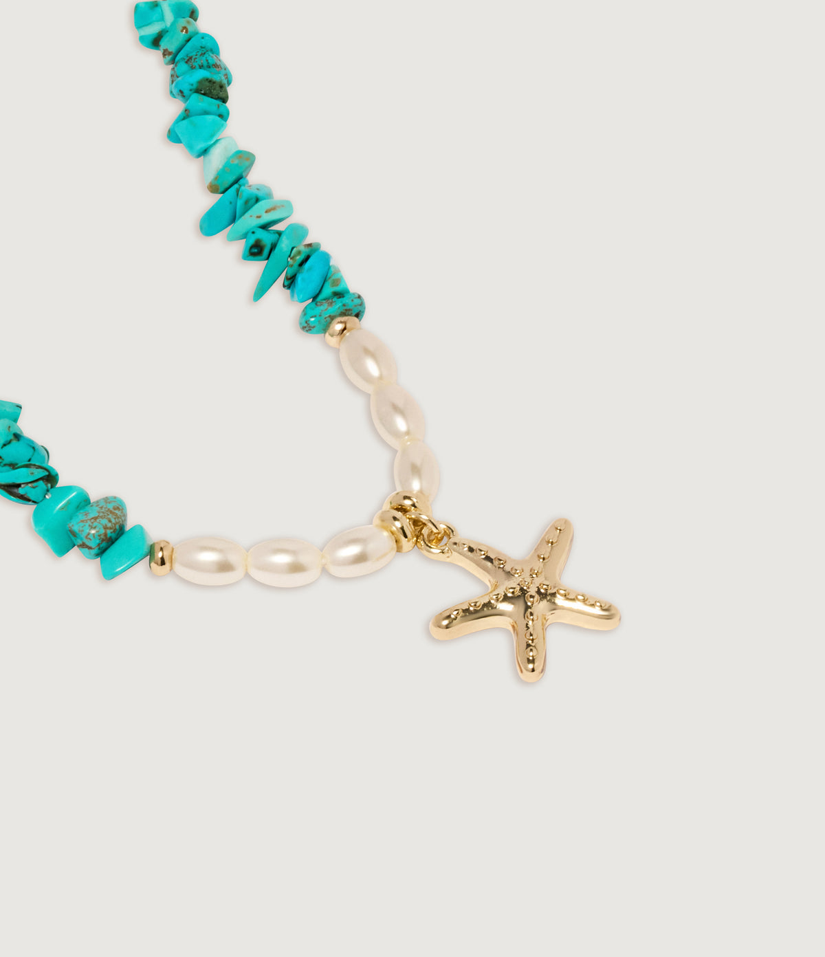 Turquoise Starfish Pendant Necklace