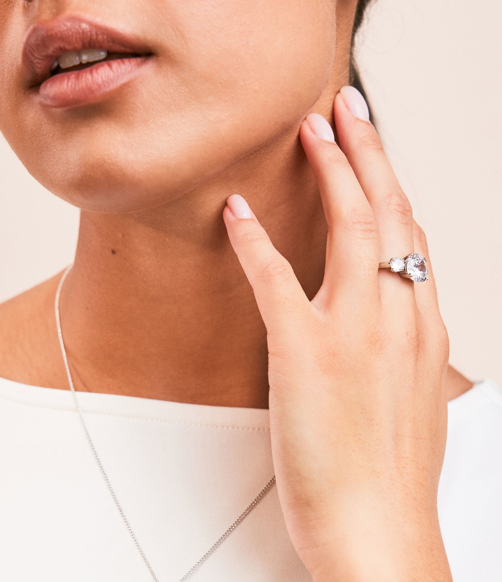 CLEAR TRILOGY RING