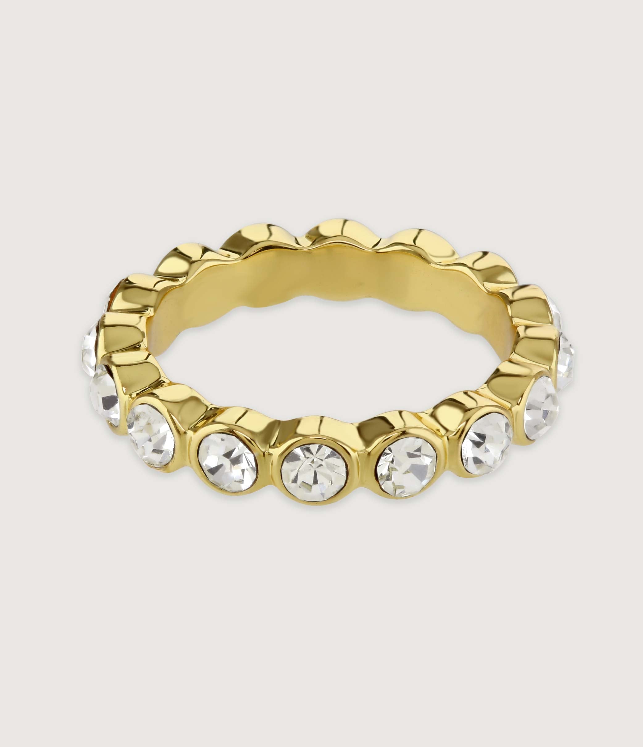 *GARNET ETERNITY RING