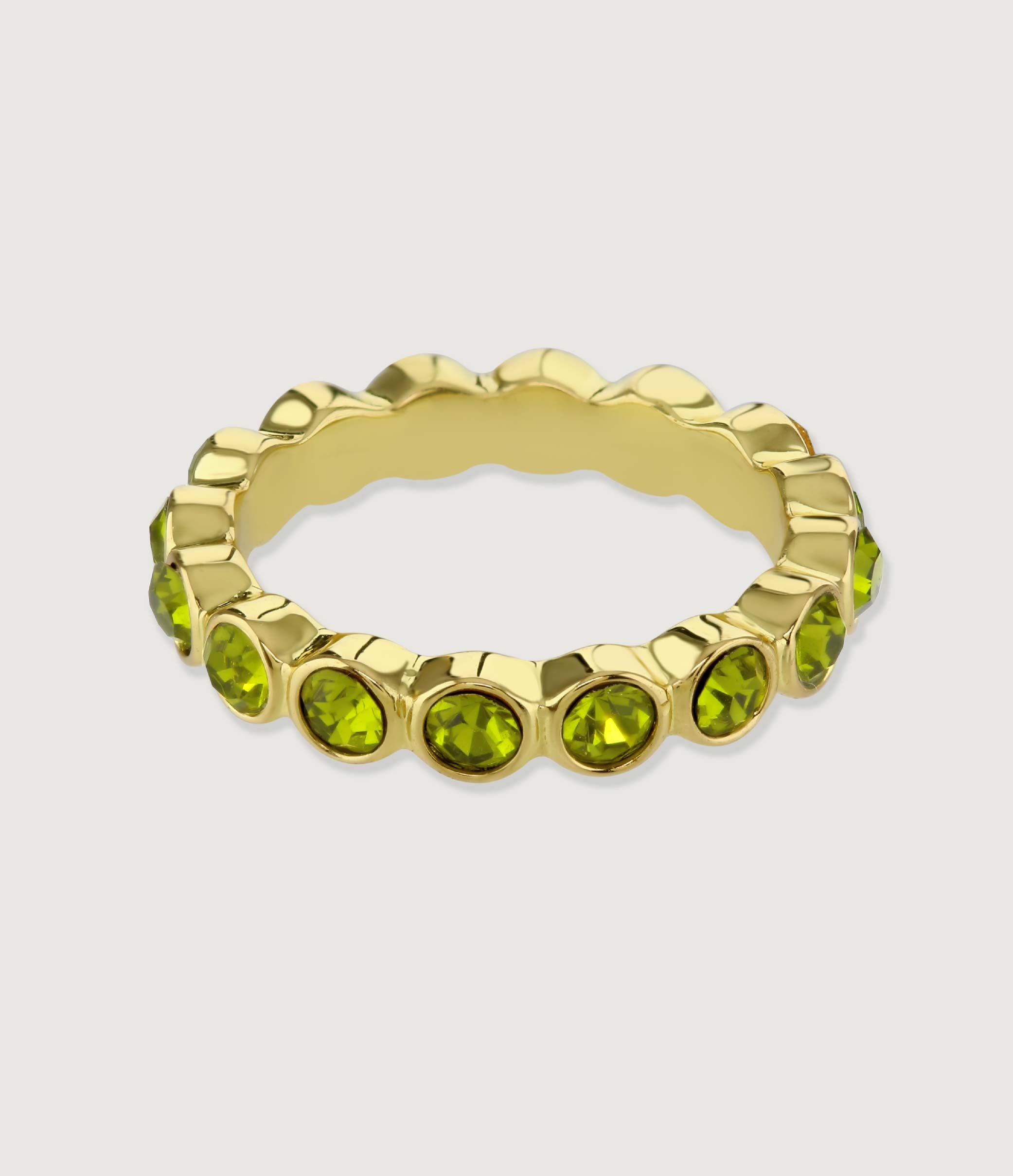 *GARNET ETERNITY RING