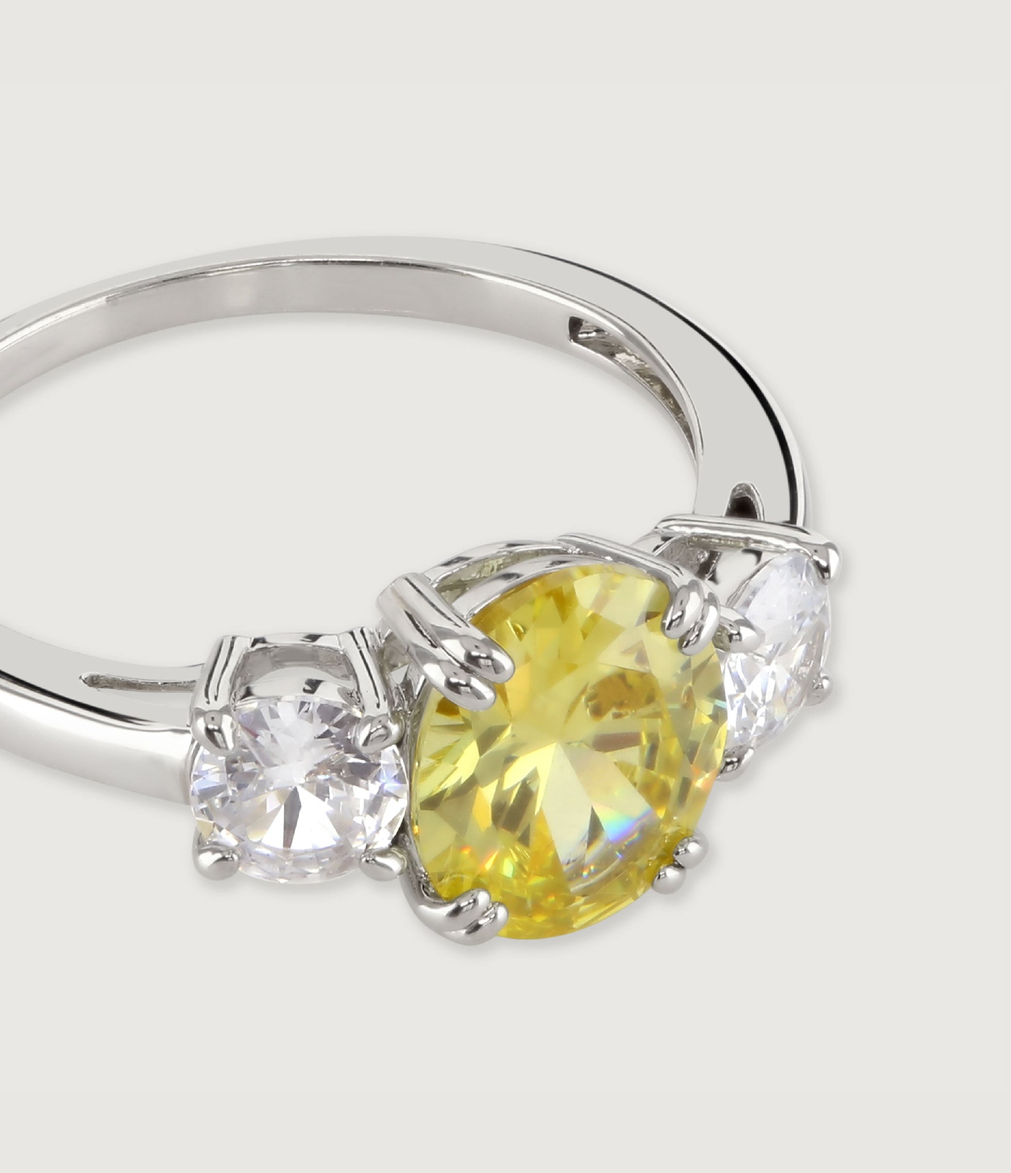 Canary Oval Ring