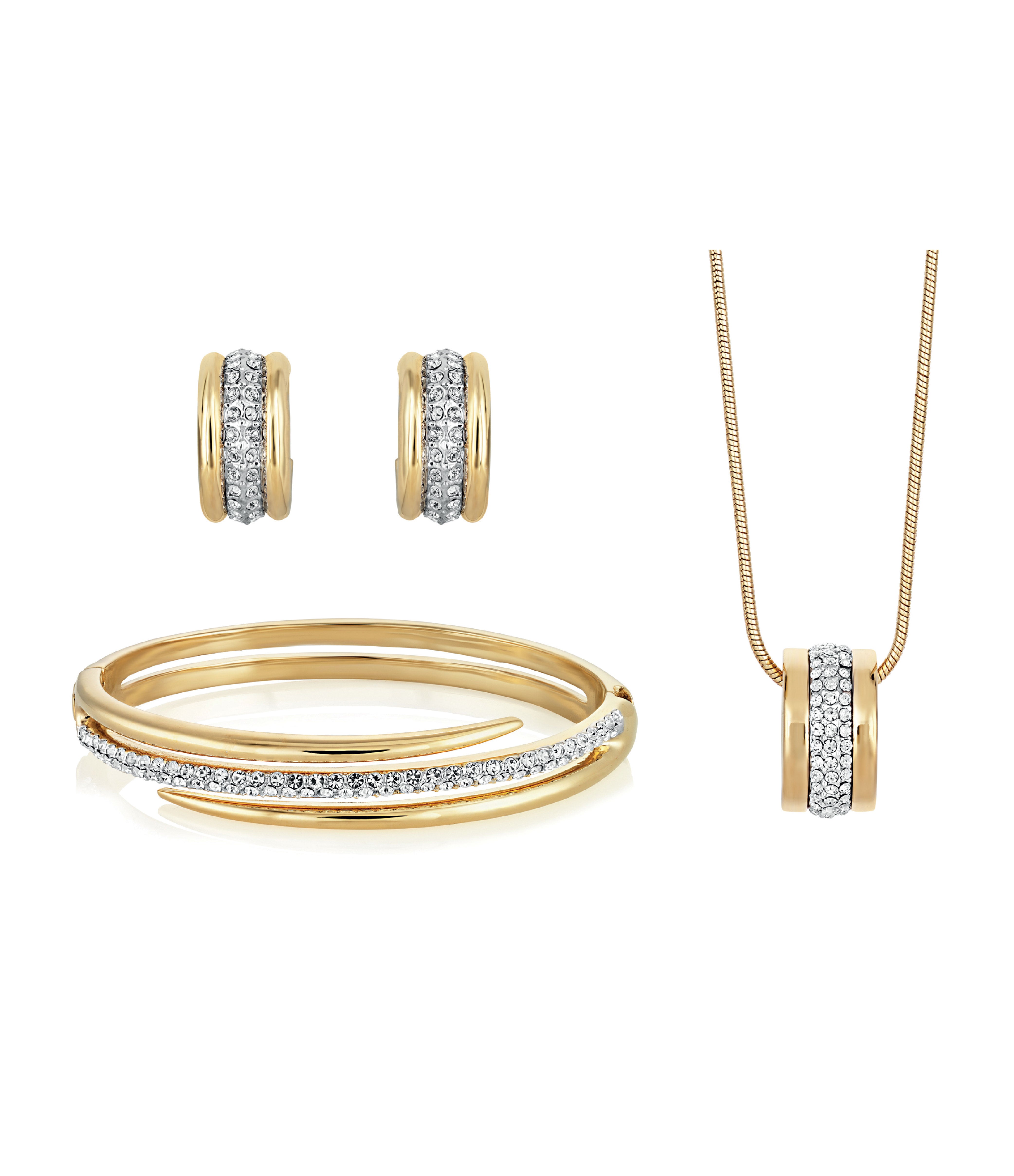 ASPIRE PENDANT, EARRING + BANGLE SET