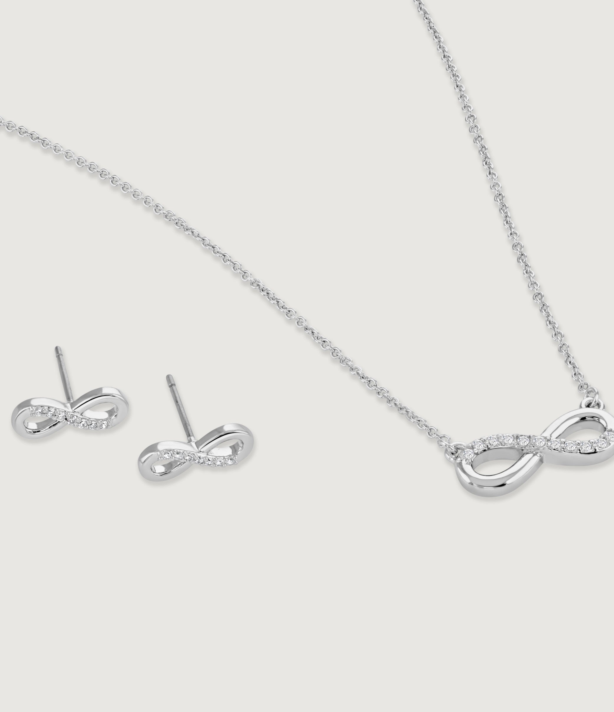 Eternity Pendant & Earrings Set